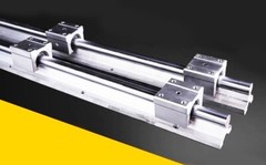 2Pcs SBR12 1500mm Aluminum Cylindrical Guide Linear Slide Rail+4Pcs UU