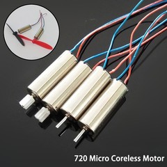 DC 3.7V 46000RPM Coreless Micro Motor 720 7x20mm for Airplane RC Model Drone DIY