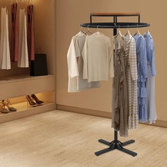 Round Clothing Rack Clothing Display Rack Floor-standing Garment Hanging Rack