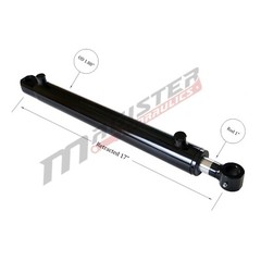 Hydraulic Cylinder Welded Double Acting 1.5″ Bore 8″ Stroke Tang 1.5×8 WTG style
