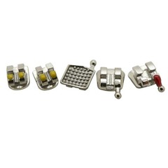 Dental Orthodontic Metal Brackets Braces Mini Roth MBT 018 022 345 Hooks MIM