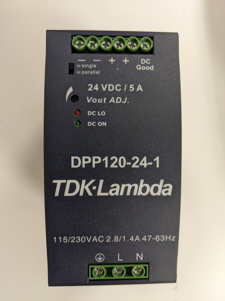 TDK-Lambda DPP120-24-1 Power Supply 115/230v-ac 5a Amp 24v-dc
