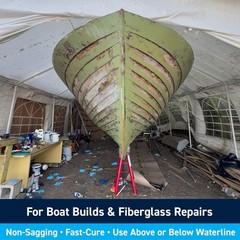 Waterproof Epoxy Filler for Fiberglass, Wood, Aluminum and Steel, Fast Drying