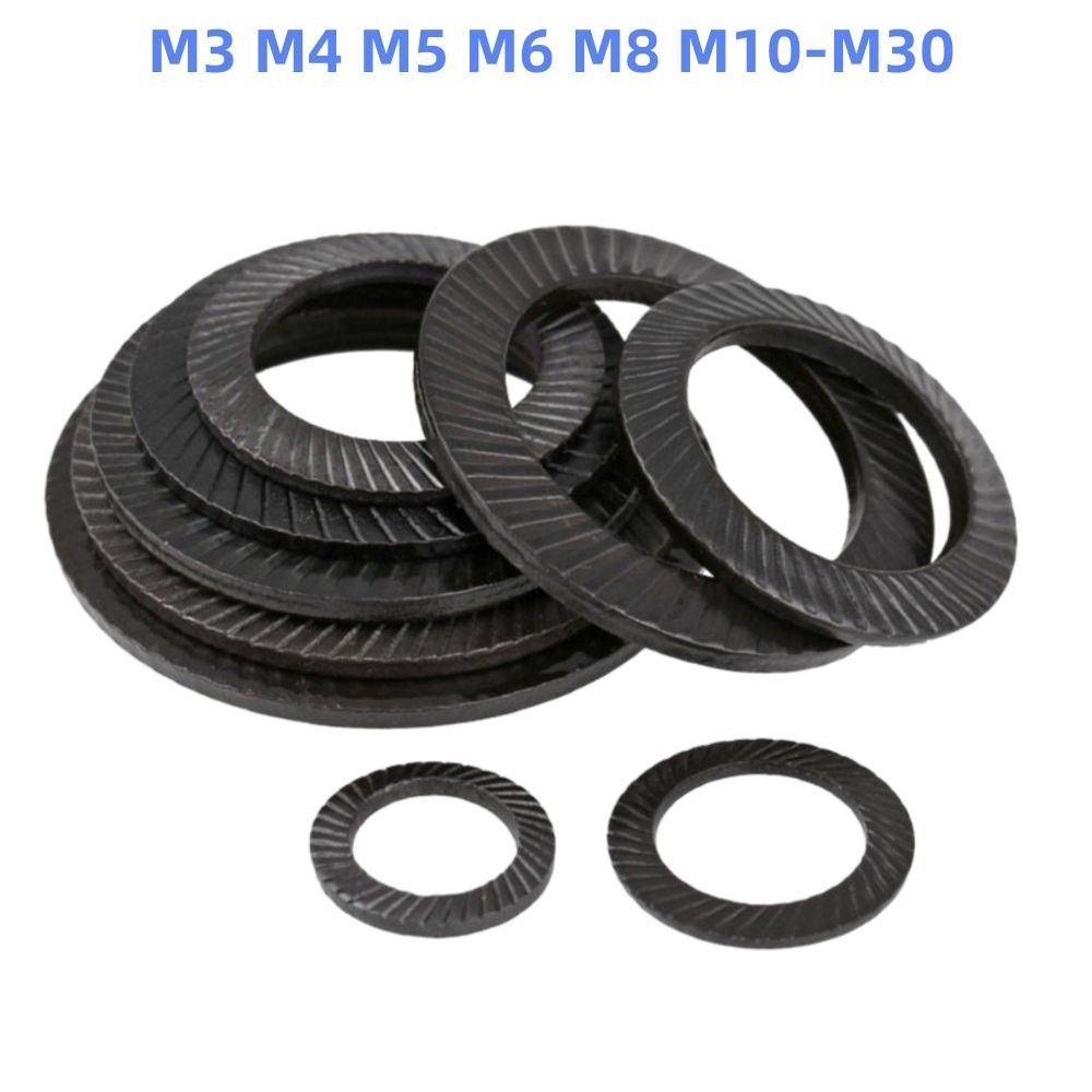 Steel Washers Toothed Safety Serrated Spring Lock Washer M3 M4 M5 M6 M8 To M30