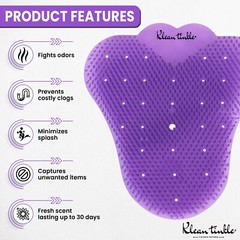 3 – 50 Scented Bathroom Urinal Screens Deodorizing Anti-Splash Fresheners Mats
