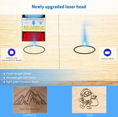 Not-Checking 5W LD+FAC=40W Comgrow Z1 Desktop Compressed Laser Cutter Engraving