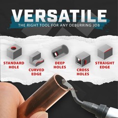 11 Heavy-Duty HSS Blades Deburring Tool – Perfect for Metal, PVC, & 3D Printing
