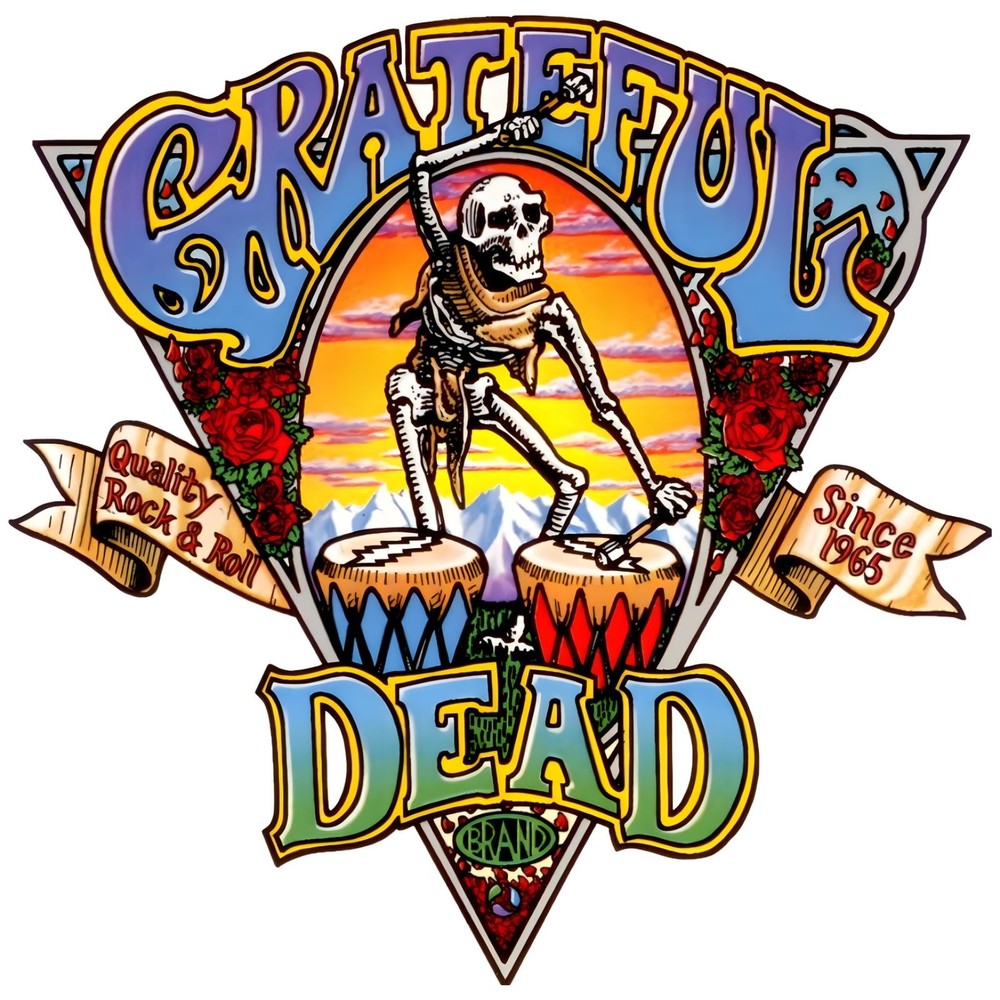 Sublimation Dead Grateful Skeleton Rock Roll Ready To Press Heat Transfer