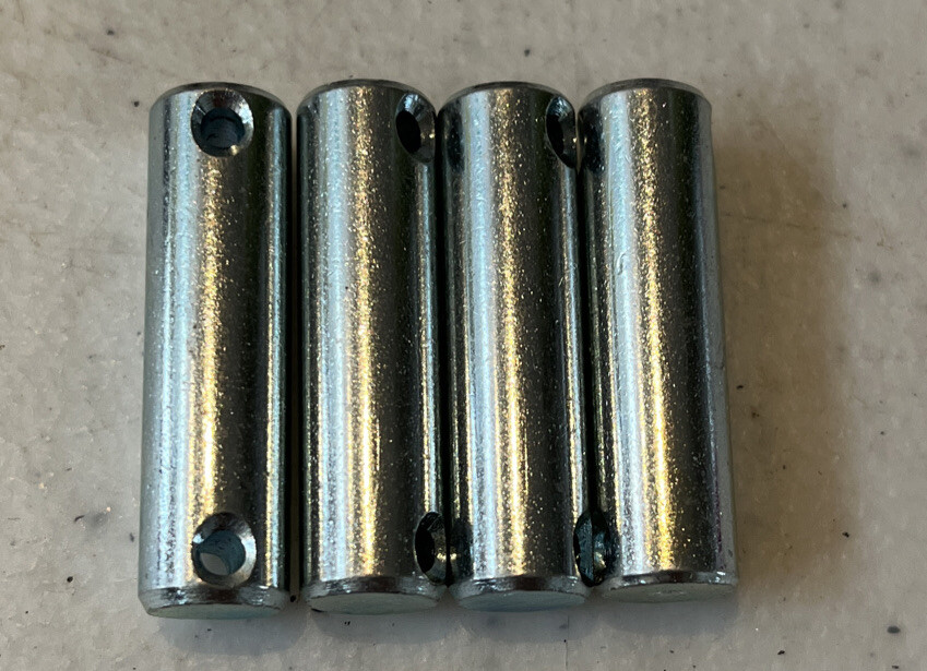 [4 Pack]Headless Clevis Pins Retaining G Hole Drilled 3/8” Diam. 1 11/32” Long
