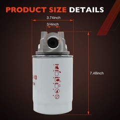 CP-752-10 3/4″NPTF Oil Filter w/ 10 Micron Hydraulic For Tractors Log Splitters