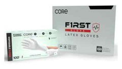 First Glove Core Latex Gloves Examination Grade Powder-Free Gloves-LARGE-1000Pcs