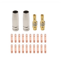 24pcs MB 15AK MIG Welding Gun Kit 030/035Contact Tip Nozzle Diffuser