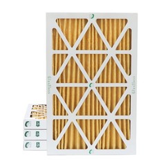 14x20x2 MERV 11 Pleated Air Filters by Glasfloss. 4 Pack. Made in USA.