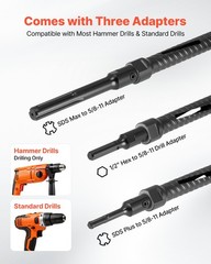 VEVOR Core Drill Bit Diamond Dry Coring Bit 1 inch Diameter 9-1/2 inch Depth