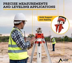 Universal Survey Tripod – Aluminum Laser Level Tripod – Transit Level Tripod