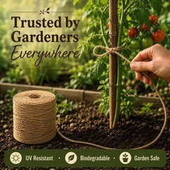 2mm 164FT, 600FT, 1200FT, 1800FT Natural Jute Twine Rope String | 164FT, 600F…