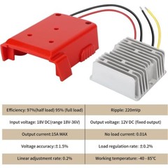 40A 480W DC 18V To 12V Step Down DIY Converter For Milwaukee Voltage Regulator