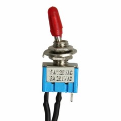 5PCS SET SPST Mini Toggle Switch Wires On/Off Metal Small Automotive Car Truck