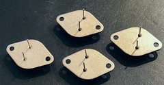 2N3055 PAIRED “Original” Vintage TO-3 Transistor – 4 Pairs – OLD STOCK