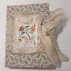 Junk Journal Antique Vtg. Ephemera Handmade Book Lg 9.5″x6.5″ Mother’s Day Gift