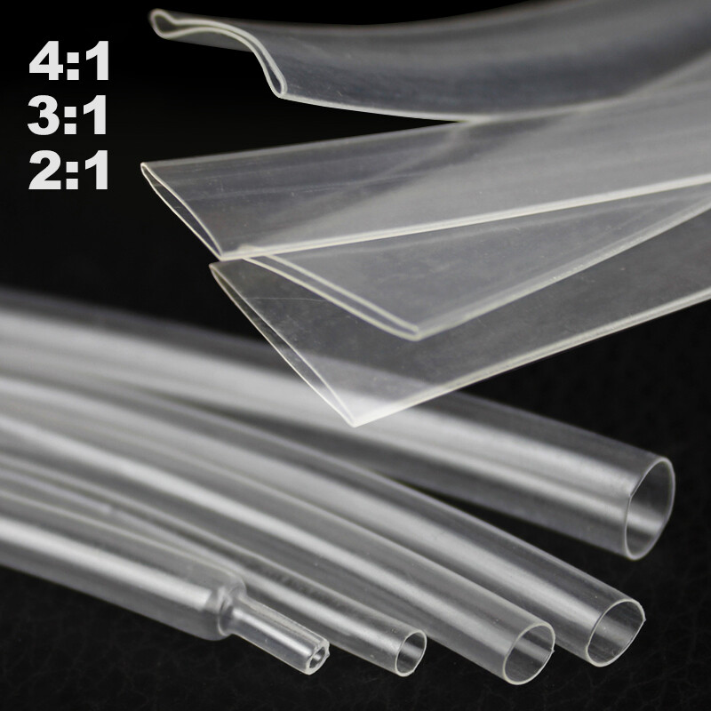 Clear Heat Shrink Tubing 2:1 3:1 4:1 Ratio Adhesive Sleeving 0.6mm – 180mm