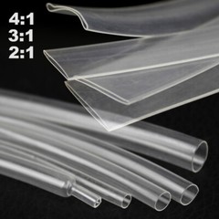 Clear Heat Shrink Tubing 2:1 3:1 4:1 Ratio Adhesive Sleeving 0.6mm – 180mm