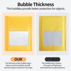 25 Self-Sealing Kraft Bubble Mailers 8.5×12 – Sturdy & Reliable for Shipping