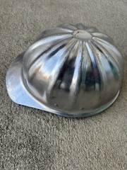 Vintage Fibre-Metal Superlite Aluminum Hard Hat. Made in USA!