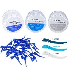 40Pcs Dental Tulwar Wedges Sectional Matrix System Plastic Diastema Wedge Refill