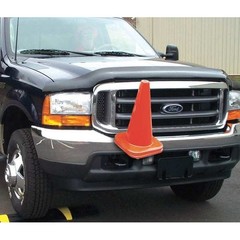 Vertical Mount Cone Holder, Carbon Steel, 22 In Height, 6 7/8 In Length, 2.25