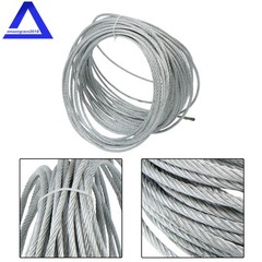 1/4″×100 FT,7×19 Galvanized Cable 1400LBS Working Load Limit for Fencing,Pulley