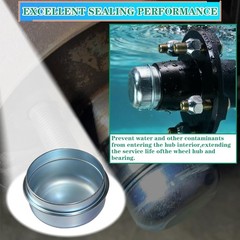 4pcs 1.98” Trailer Hub Dust Caps, Bearing Center Replacement Size: 4pcs 1.98