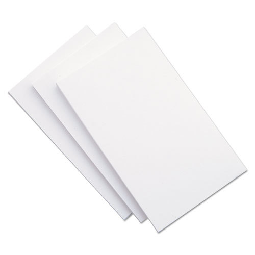 5×8 Blank Unruled White Index Cards 5 packs of 100, 500!! NEW Factory Sealed..