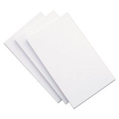 5×8 Blank Unruled White Index Cards 5 packs of 100, 500!! NEW Factory Sealed..