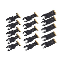 15 PCS Metal Cutting Titanium Oscillating Saw Blades Multi Tool Blades Kit