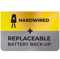 3-PK Universal Hardwired W/ 9V Battery Backup Photoelectric Smoke Detector