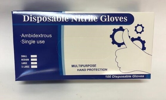 Blue Nitrile Exam Gloves, Size Large, 1000 Gloves per case