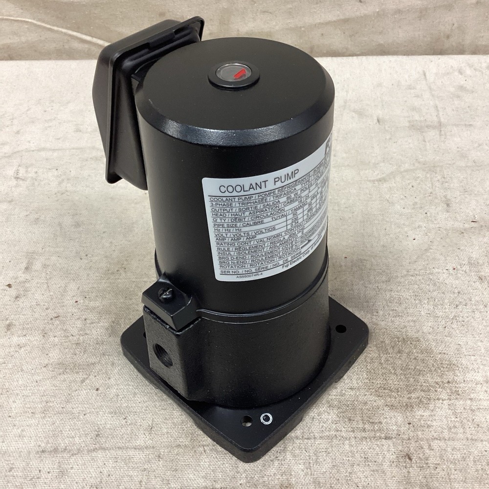 FUJI ELECTRIC VKN-053A-4Z Machine Tool Pump 230/460V 1/12hp 800 SUS Max Visc
