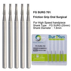 Wave Dental Surgical Bur Round Long 25mm Carbide Bur Friction Grip FG High Speed