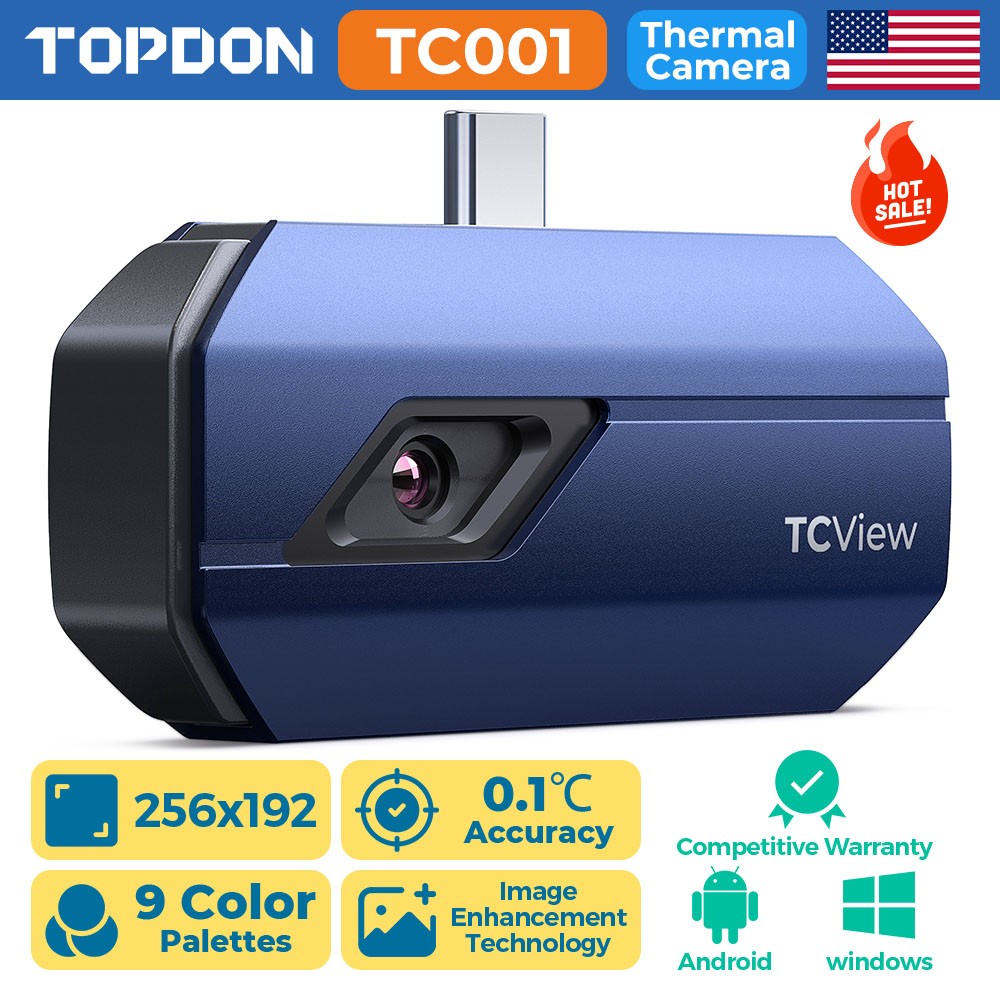 TOPDON TC001 Thermal Imaging Camera for Android IR High Resolution Accuracy