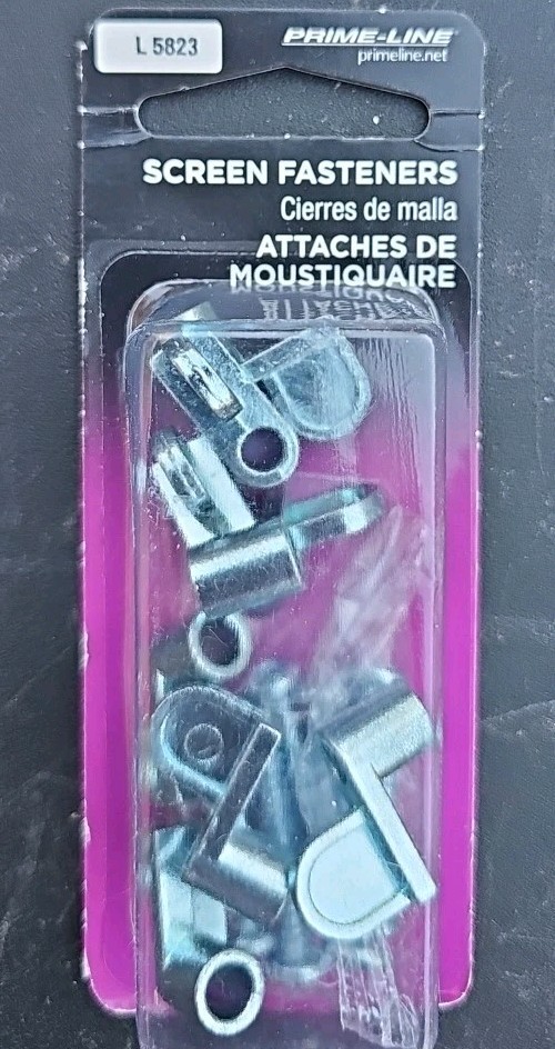 Prime-Line L 5823 5/16 In. Zinc Diecast Window Screen Clips