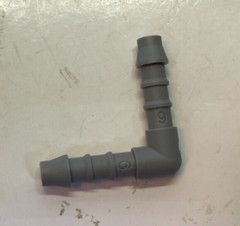 Lot of 10 1/4″ Hose Barb Elbow Fittings – 90 Degree – Acetal Plastic – 1/4″ Barb