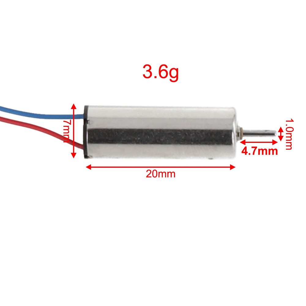 Mini 7mm*20mm Coreless Motor DC 12V 24000RPM Perfect for DIY Hobby Toy Model