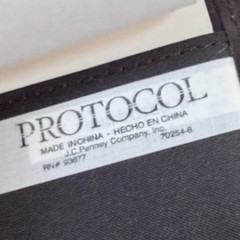 Vintage Protocol Burgundy Faux Leather Planner x Pocket Organizer 3.75×6.75