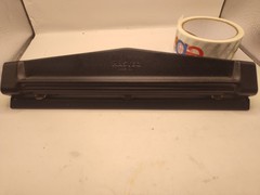 Master Three Hole Punch – 3 Punch Head[s] 30FB Ten-Sheet Free Shipping