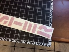 Hyster Decal Vertical for mast area. Hyster S50XL and several other models (2)