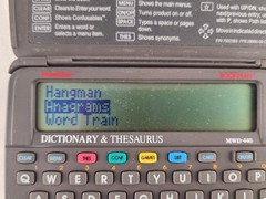Franklin Bookman MWD-440 Merriam-Webster Electronic Dictionary Thesaurus Tested