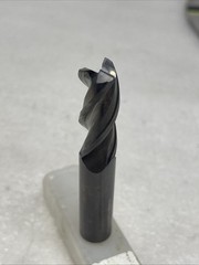 1/2” Hanita Widia Carbide End Mill, 3” OAL, .03 Radius, 3 Flute, Uncoated