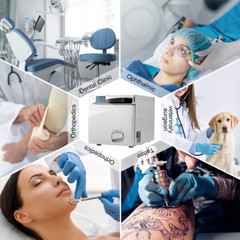 22L Class B Dental Autoclave Vacuum Drying Steam Sterilizer Built-in Printer