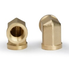 U.S. Solid 90 Degree Elbow Brass Fitting NPT 1/4″ Female x 1/4″ Female, 2pcs